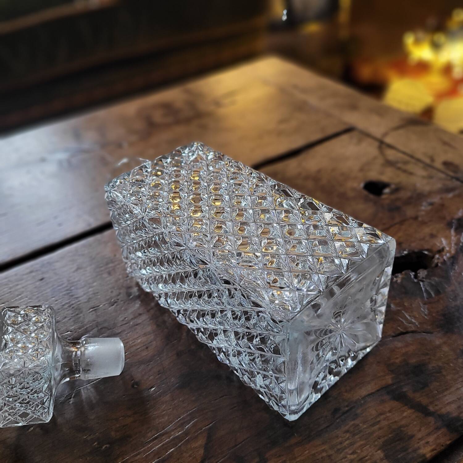 Cut glass carafe – 1950s