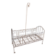 Wrought iron children's bed from the late 19th century.