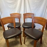 Scandinavian chairs in solid teak from the 1970s.