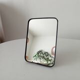 Vintage barber style tabletop mirror