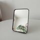 Vintage barber style tabletop mirror