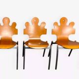 3 "Puzzle" chairs, designed by Essaime, France 1995