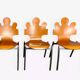 3 "Puzzle" chairs, designed by Essaime, France 1995