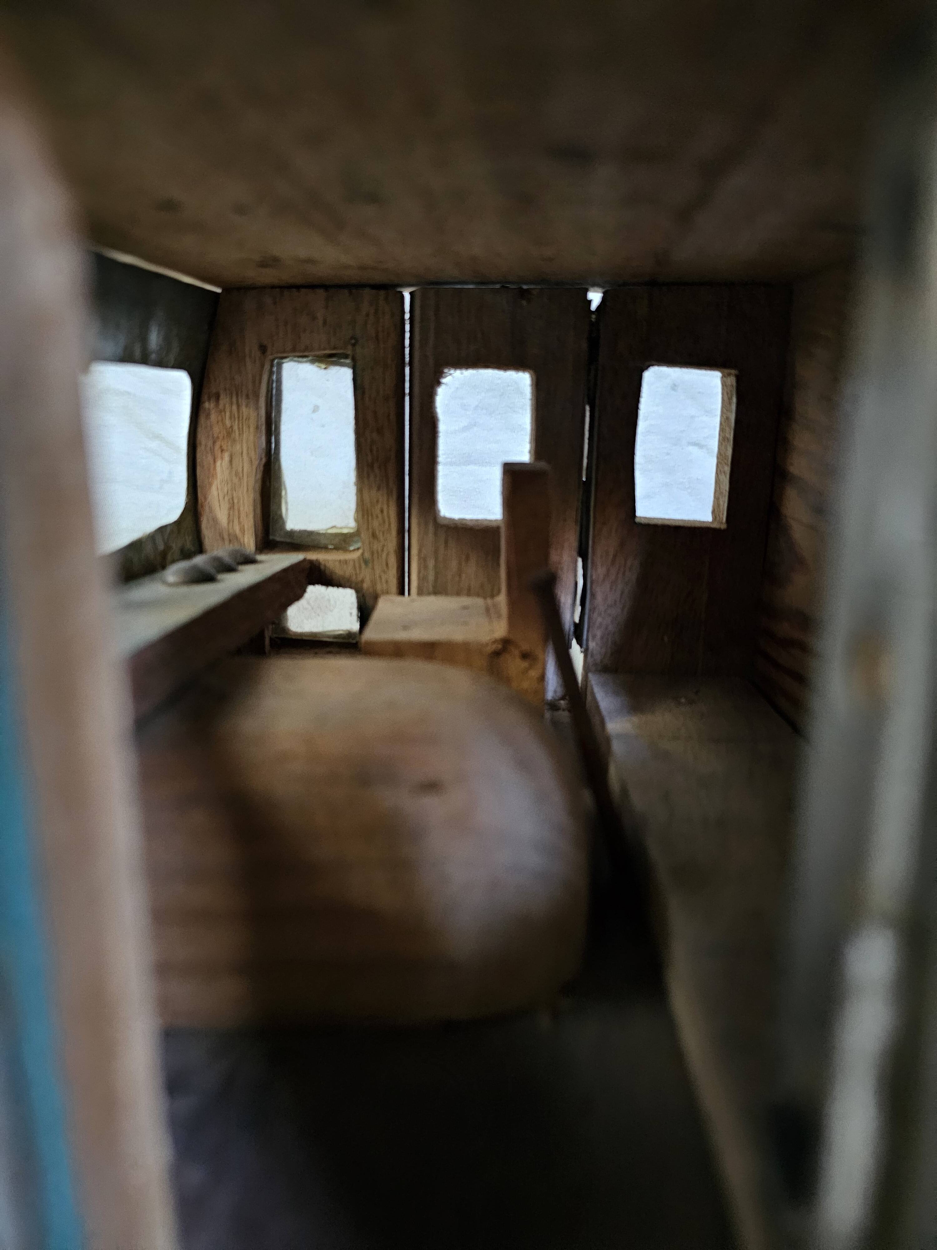 Indian tata truck handmade in polychrome wood