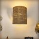 Pair of sea rush wall lights, France, 1960s
