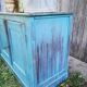 Buffet campagne patiné bleu