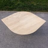 Travertine coffee table