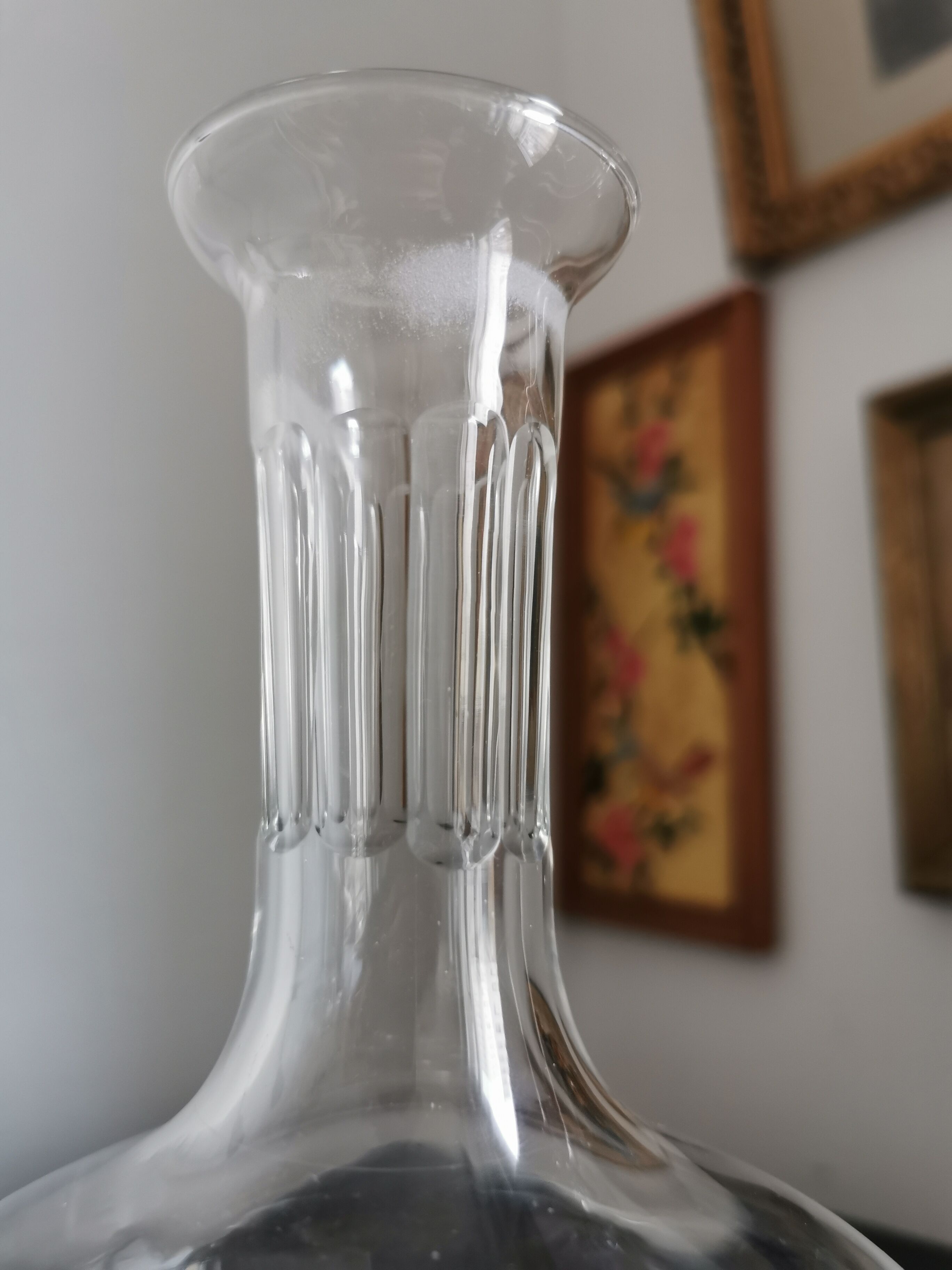 Duo of crystal decanters of Saint Louis