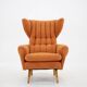 1960s Wing Chair, Czechoslovakia