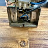 ERCO vintage lamp – smoked glass and chrome base – 1970s design