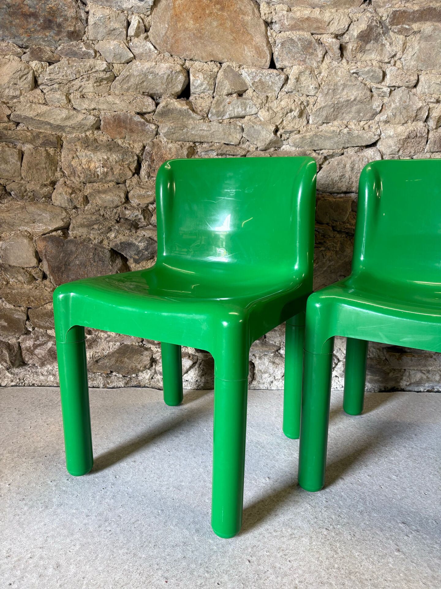 4 chaises modèle 4875 par C. Bartoli pour Kartell, 1970