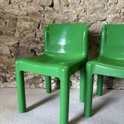 4 chairs model 4875 by C. Bartoli for Kartell, 1970