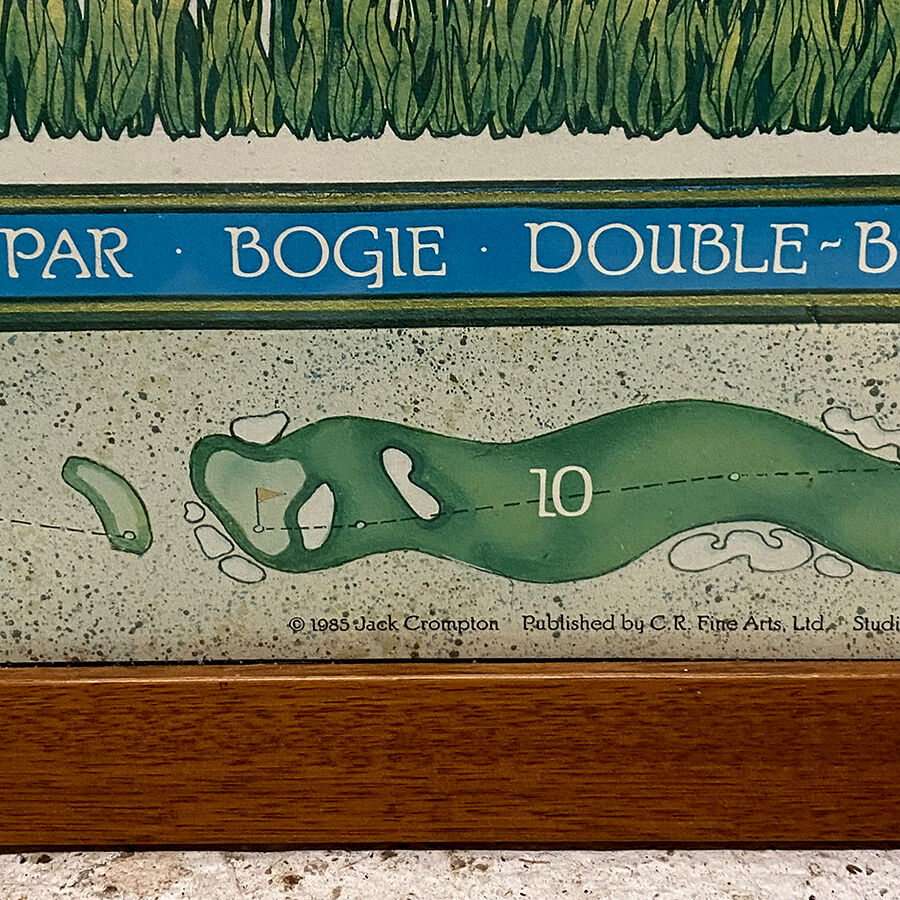 Poster "The Game of Golf"Jack Crompton 1985