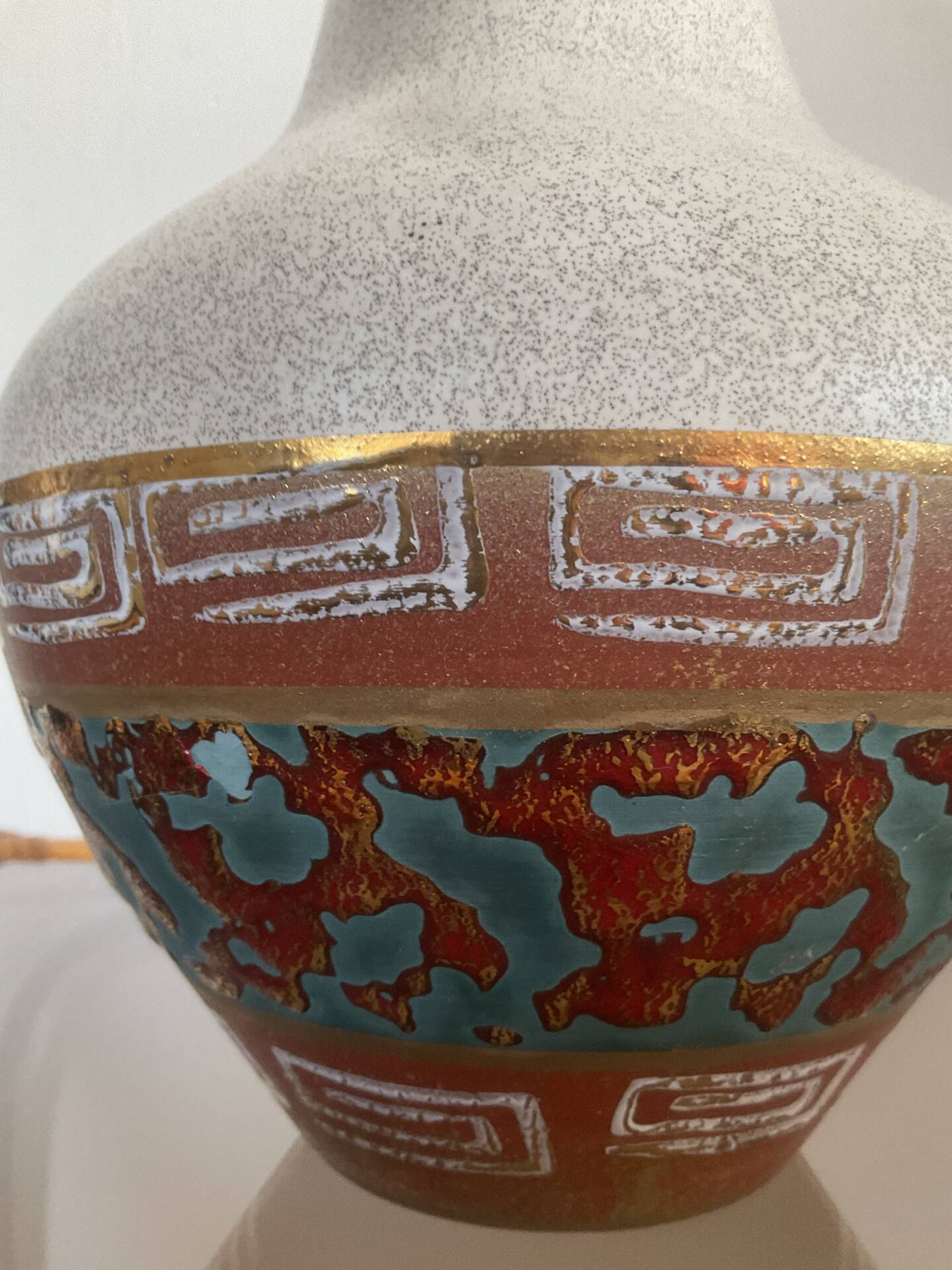 Vintage vase HÖHR ceramics Germany from the 50s-60s.