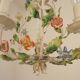 Romantic Vintage Italian Metal 3 Light Cage Chandelier Circa 1930s/40s