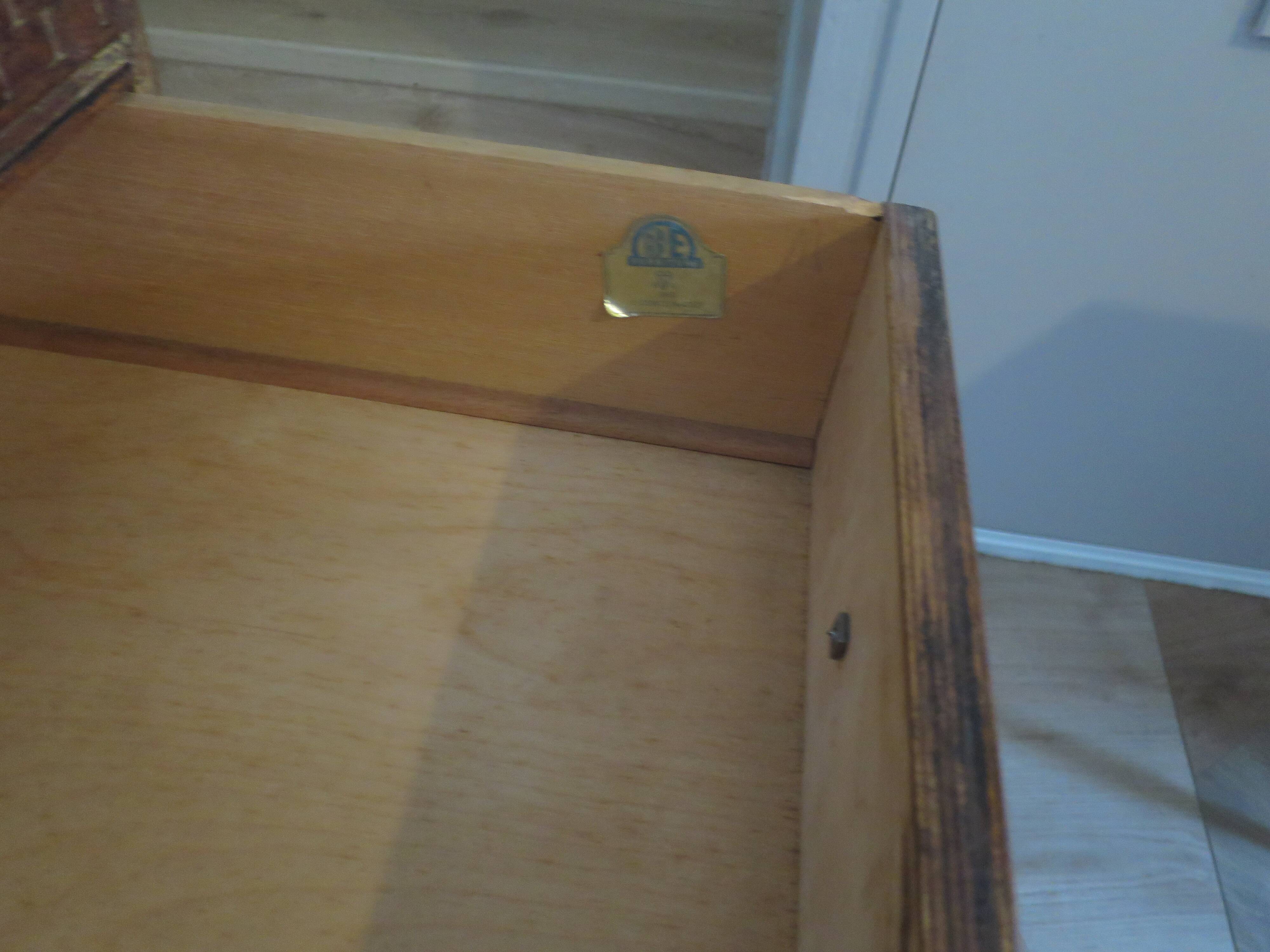 Art Deco chest of drawers with 4 drawers in oak, France 1930s-50s