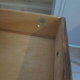 Art Deco chest of drawers with 4 drawers in oak, France 1930s-50s