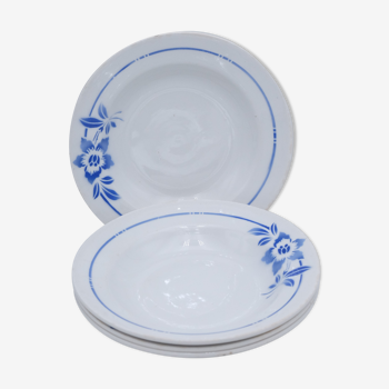 4 assiettes creuses vintage