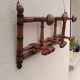 Antique wall coat rack imitation vintage bamboo