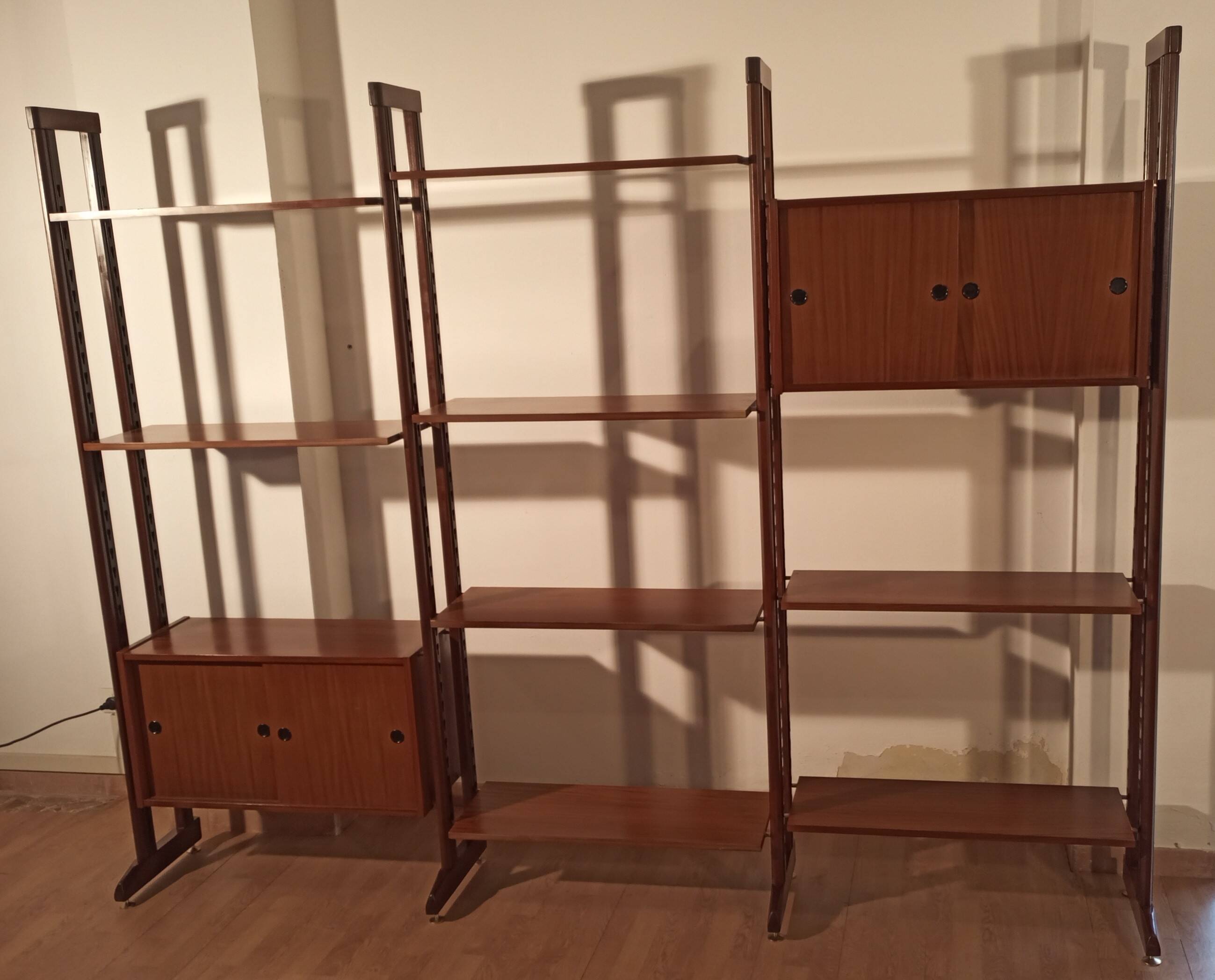 Vintage Modular Teak Bookcase, 1960s