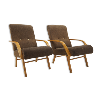 Pair of armchairs, Czechoslovakia, 1960