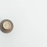 Small Mid-Century Scandinavian Modern Collectible Brown Stoneware Vase by Gunnar Borg, Set of 4