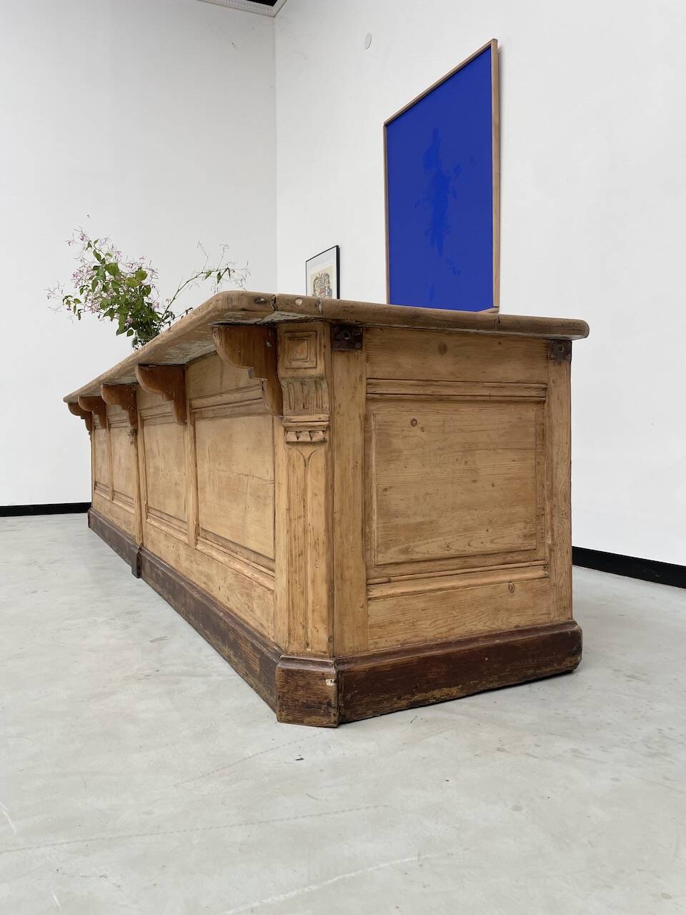 XXL oak and pine counter 350cm