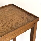 Vintage 50's side table or side table Solid wood Traces of use Accidents on the rear edge