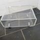 70s transparent plexiglass coffee table
