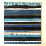 Tableau Bleu Abstrait