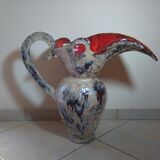 Zoomorphic vallauris ceramic pitcher