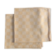 Duo de serviettes torchons 37 x 40 damassé orange melon