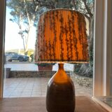 Enamelled sandstone lamp from the 1950s