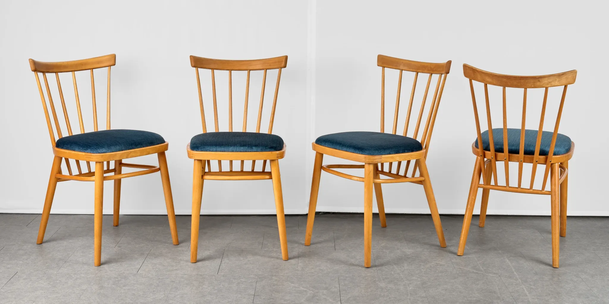 Set of 4 Dining Chairs, by František Jirák, 1960s, Czechoslovakia