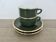 Apilco, set of 2 cups and saucers, Parisian bistros
