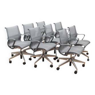 Set of 13 Setu office chairs, Herman Miller