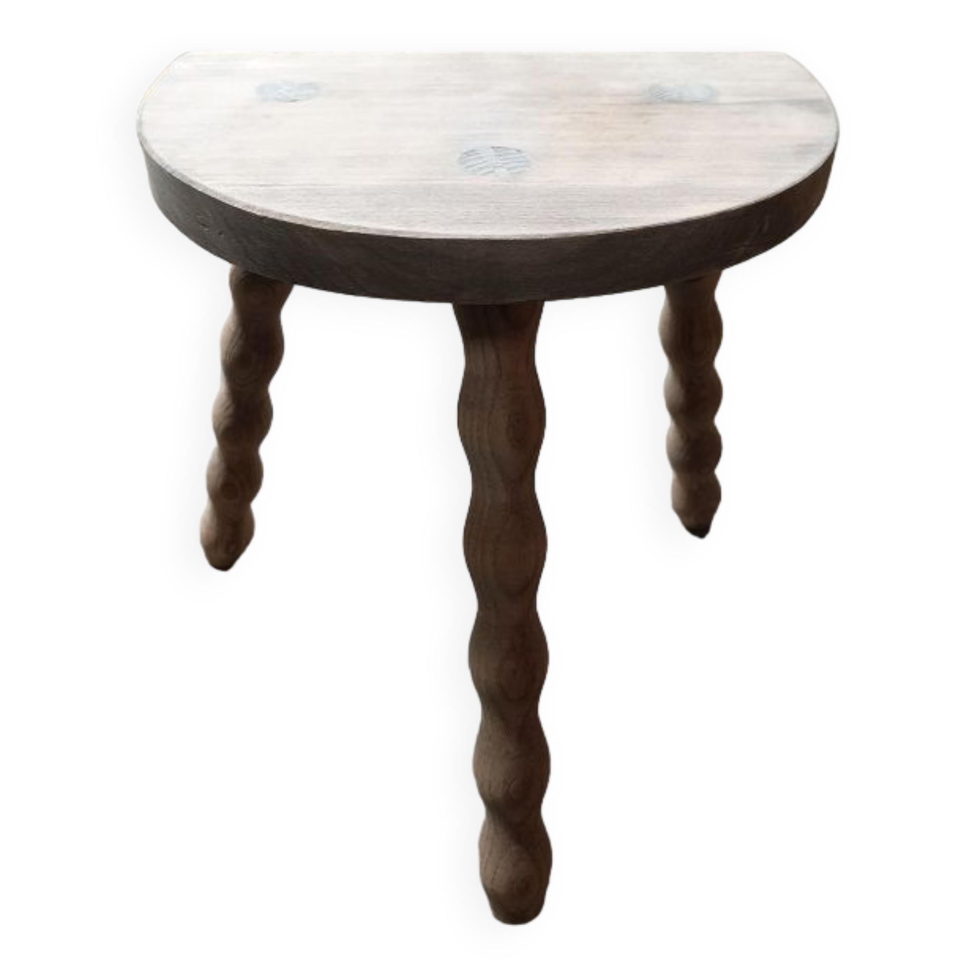 Solid wood stool half legs tripod Aero-gummed dp 0523082