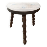 Solid wood stool half legs tripod Aero-gummed dp 0523082
