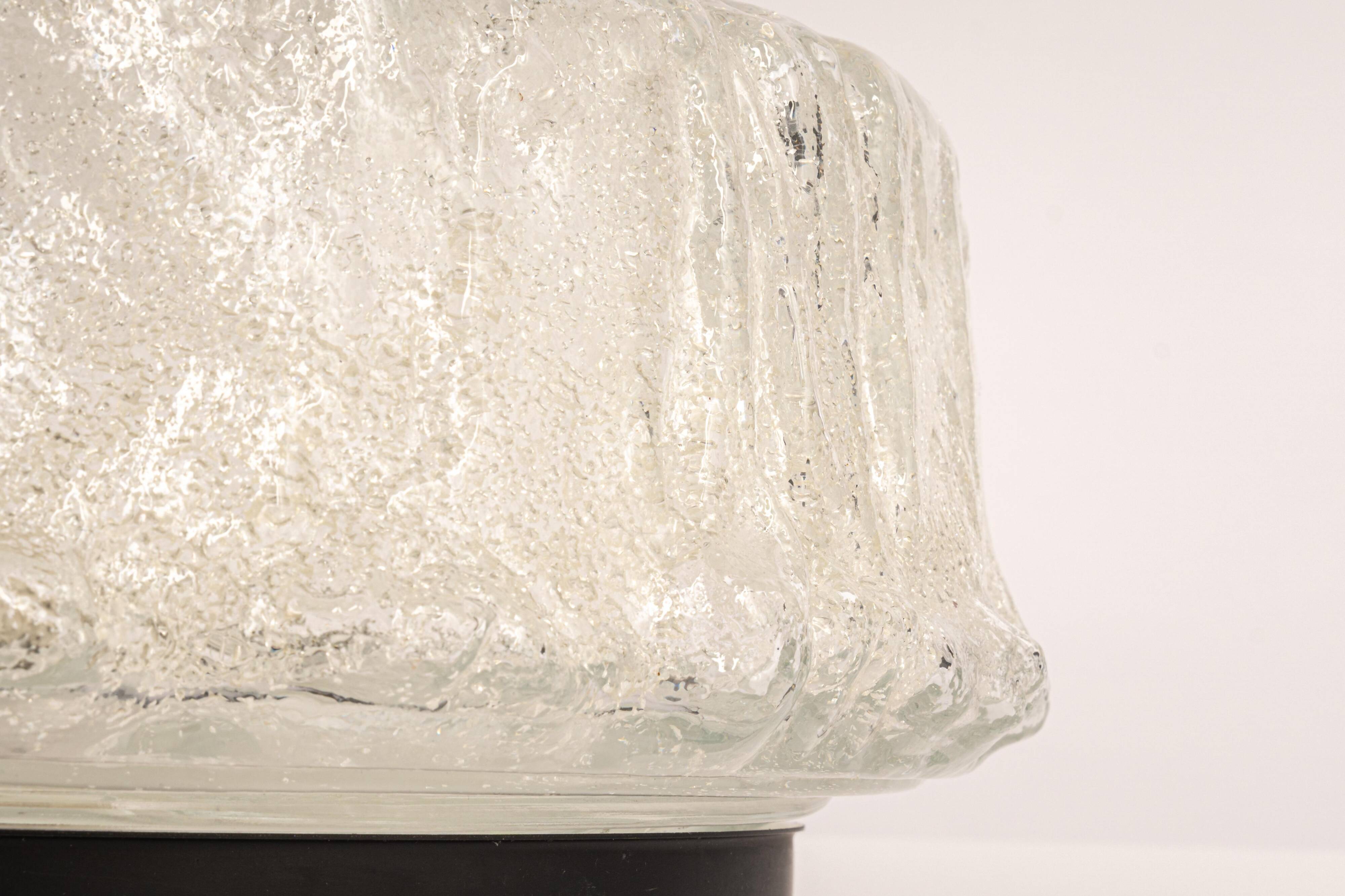 Round Murano glass ceiling light by Limburg, Germany, 1970s