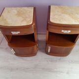 Pair of art deco bedside tables