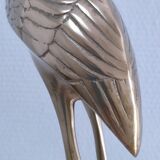 Two solid brass XL birds H. 48 cm