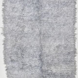 8x10 wool handmade gray kilim rug 253x300cm