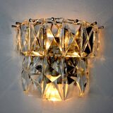 Regency wall lamp by Kinkeldey, 2 levels glass, Germany, 1970