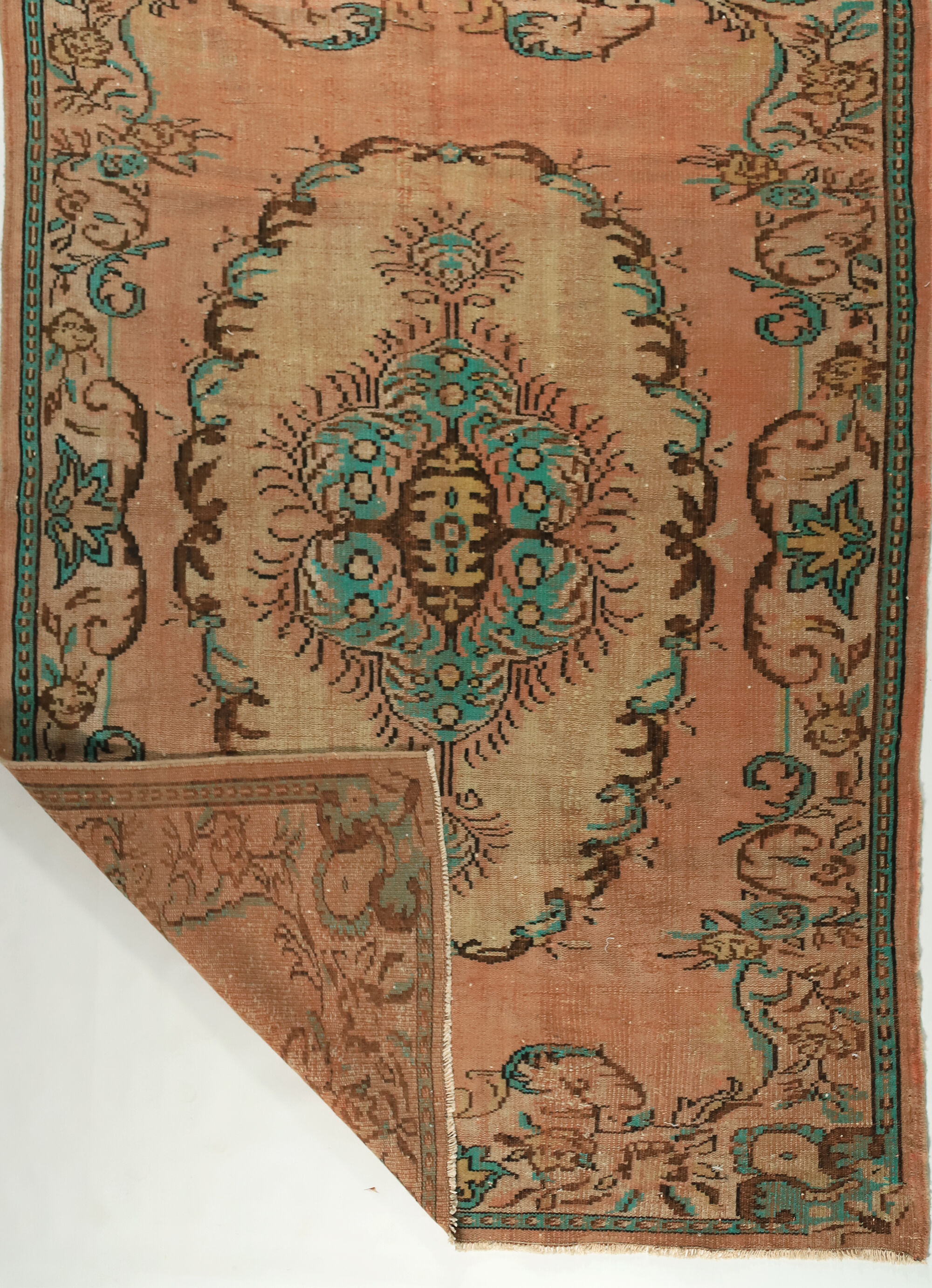Anatolian handmade vintage rug 280 cm x 181 cm