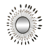 Vintage metal sun mirror, 1970s-1980s