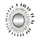 Vintage metal sun mirror, 1970s-1980s