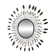 Vintage metal sun mirror, 1970s-1980s