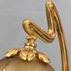 Romantic art-nouveau lamp in glass paste Lucien Gau