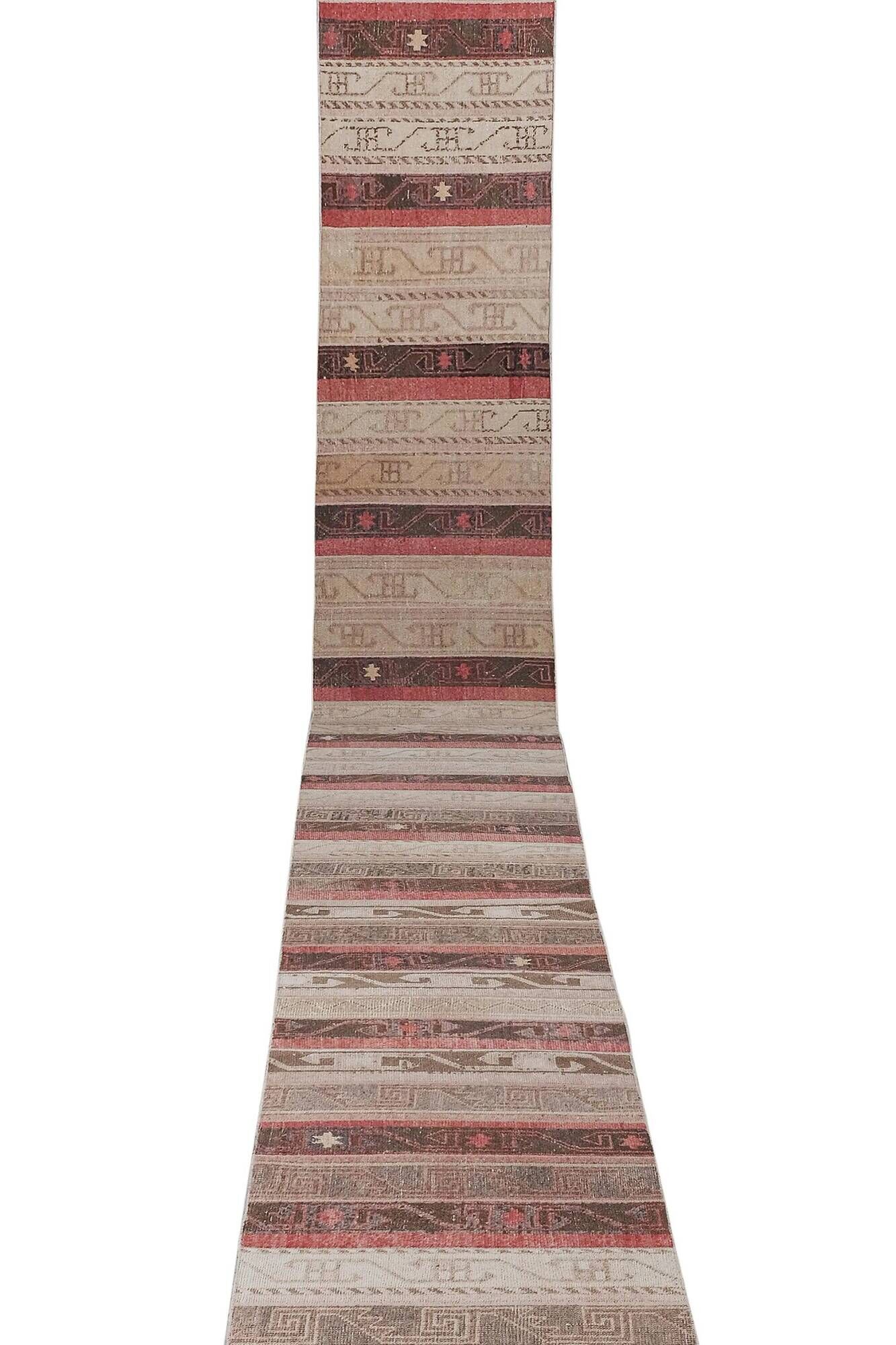 Vintage Turkish hallway rug 72x778 cm