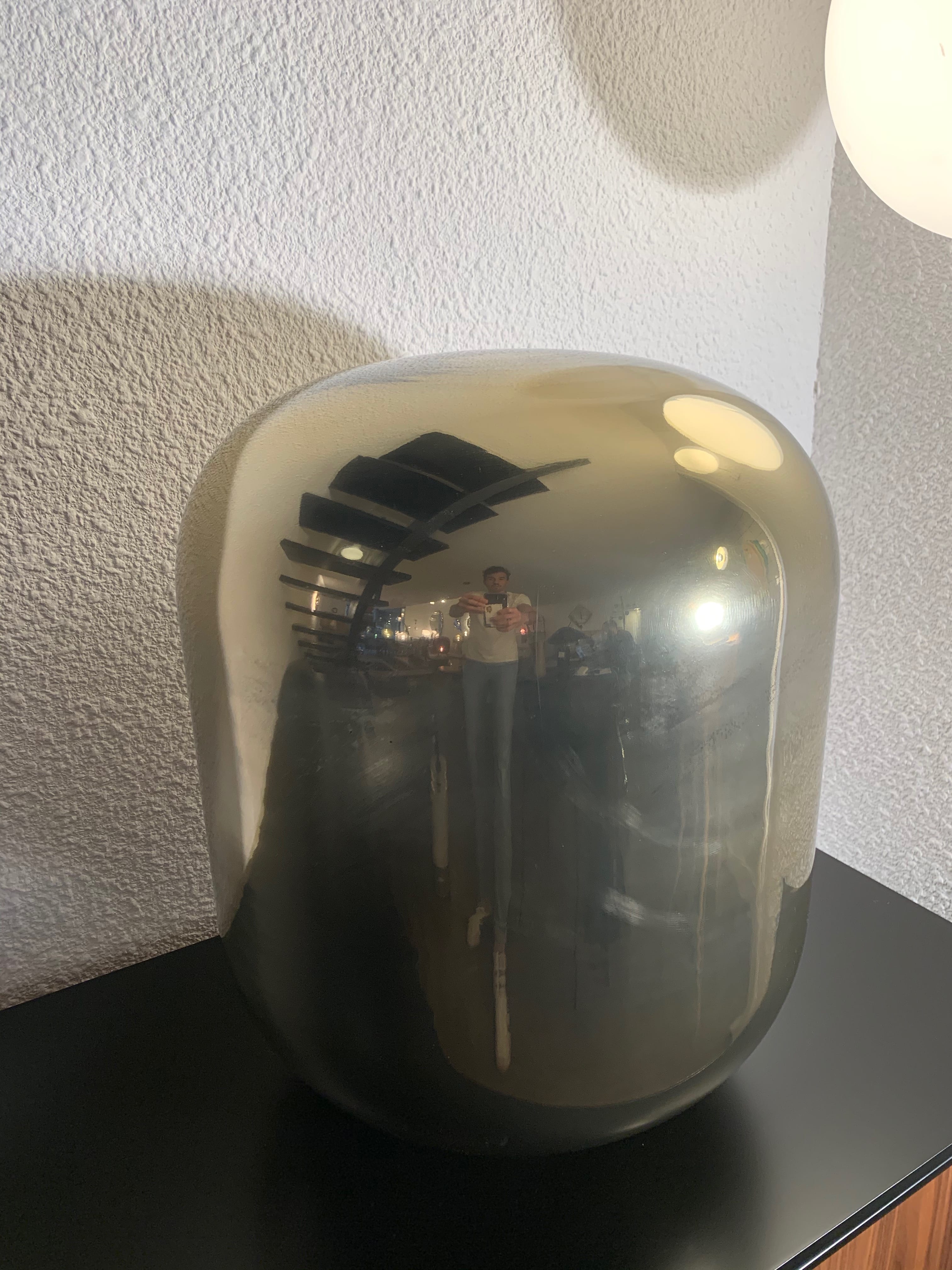 Golden glass lamp